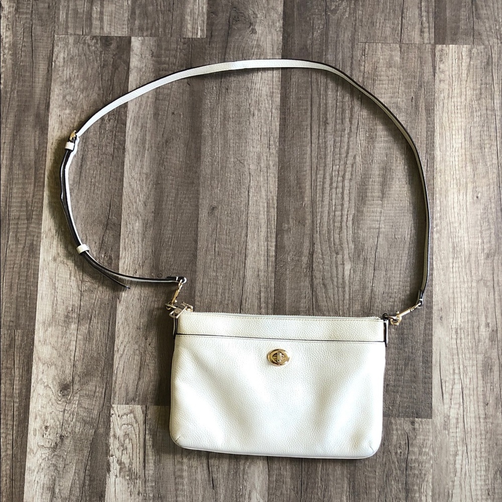 Coach Polly Crossbody Crème White Purse